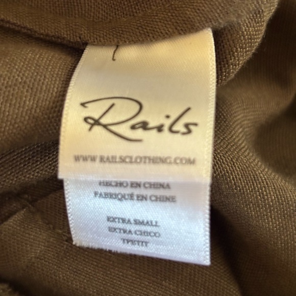 Rails Happer Jumpsuit Linen Blend in Olive Green - Picture 7 of 12